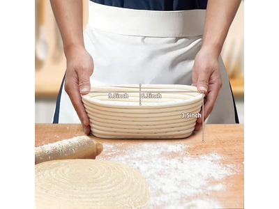 Baker'S Bread Baskets Air Fryer Liner Baking Tray Basket 9 Inch Wicker